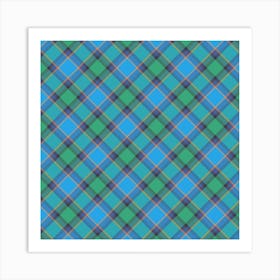 Plaid Fabric 3 Art Print