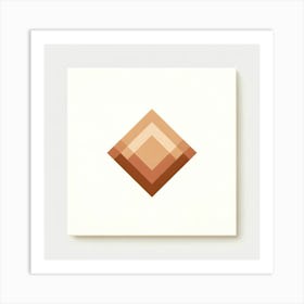 Brown Diamond Art Print