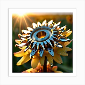 Sunflower Flower Art Print