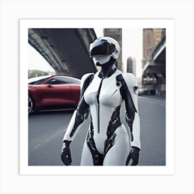 Futuristic Woman 80 Art Print