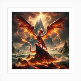 The Red Dragon 2 Art Print