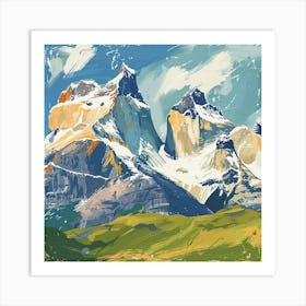 Paine Mountain Art Print