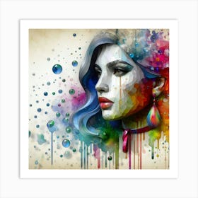 A stylish lady 18 Art Print