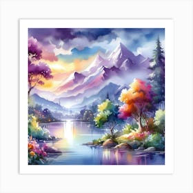 Landscape Painting 224 Art Print