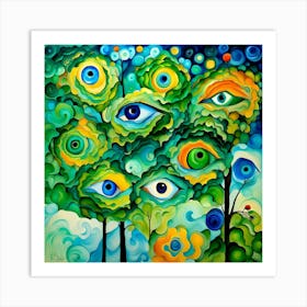 Eye Of The Forest Art Print