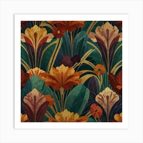 Floral Pattern 30 Art Print