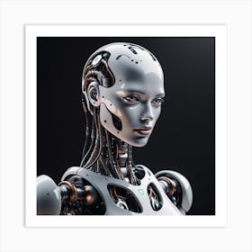 Futuristic Female Robot 14 Art Print