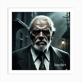 Old Man In A Suit Art Print