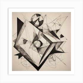 Abstract Geometric Drawing Art Print