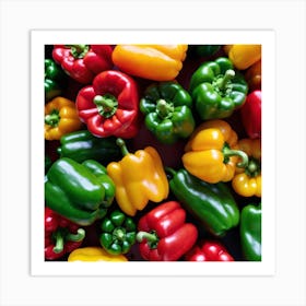 Colorful Peppers 63 Art Print