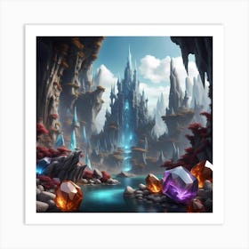 Gemstone Metropolis Art Print