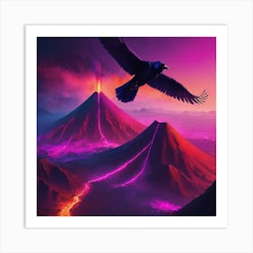 A Bird Flying Art Print