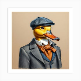 Duck In A Suit 22 Art Print