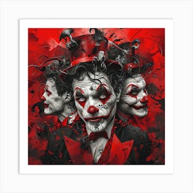 Clowns Art Print