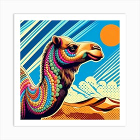 Camel In The Desert 1 Art Print