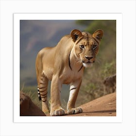 Lioness Art Print