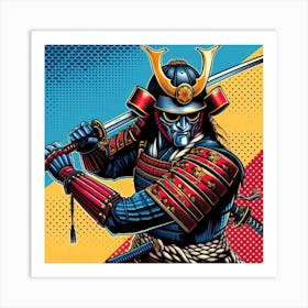 Samurai Culture, Pop Art 3 Art Print