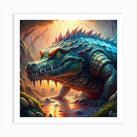 Crocodile Art Print