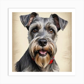 Schnauzer Art Print