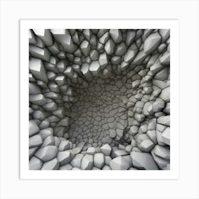 Cave With Rocks Art Print