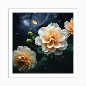 Flowers In The Night Art Print