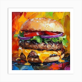 Burger Art 2 Art Print