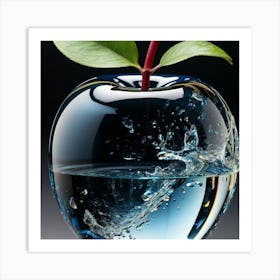 Apple In Water Art Print