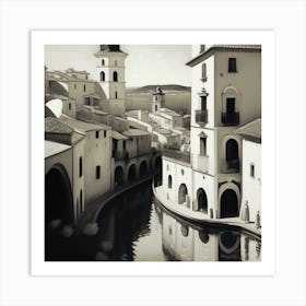 Spanish Town Art Print