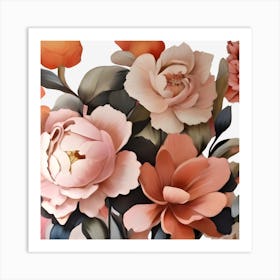 Peonies 1 Art Print