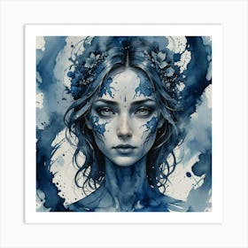 Blue Water Art Print