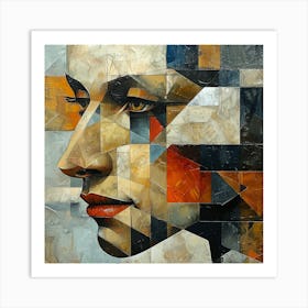 Abstract Portrait Of A Woman 20 Art Print