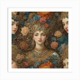 'The Empress' art print paintings Art Print