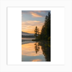 Sunrise In The Mountains Art Print