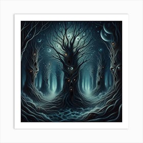 Dark Forest Art Print