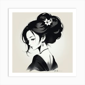 Asian Girl Ar2 Art Print