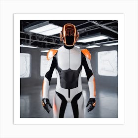 Futuristic Robot 92 Art Print