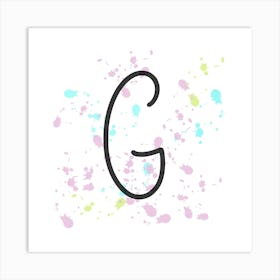 Name Initials Name Initials Letter G Art Print