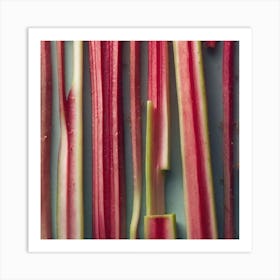 Rhubarb As A Frame Haze Ultra Detailed Film Photography Light Leaks Larry Bud Melman Trending (5) Art Print