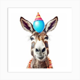 Birthday Donkey 1 Art Print