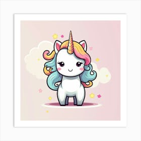 Cute Unicorn 349 Art Print