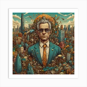 Man In The City Art Print