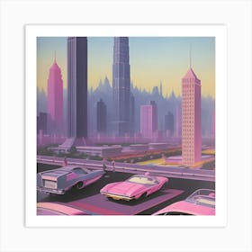 Futuristic Cityscape Art Print