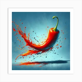 Fiery Dance, A Symphony Of Color And Spice 3 Art Print