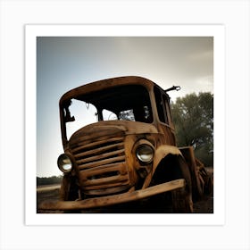 Rusted Truck Art Print