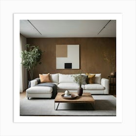 Modern Living Room 50 Art Print