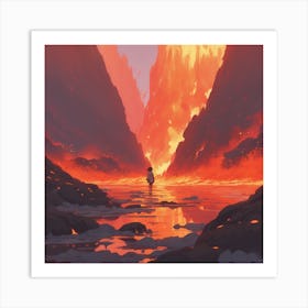 Lava Painting Art Print