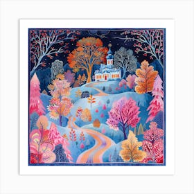 Winter In The Forest Art Print