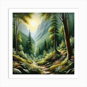 Path In The Woods Art Print