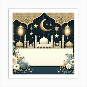 Muslim Holiday Background 4 Art Print