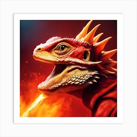 Fire and Dragons Art Print